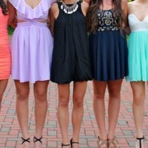 ASOS mini dress with low cut back